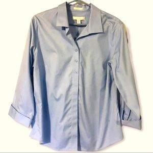 Chico’s women’s size 2 button front 3/4 sleeve top